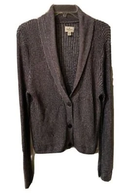 Cárdigan American Eagle para mujer L púrpura suéter tejido botón cuello abuelo y2k Foto 1 de 4