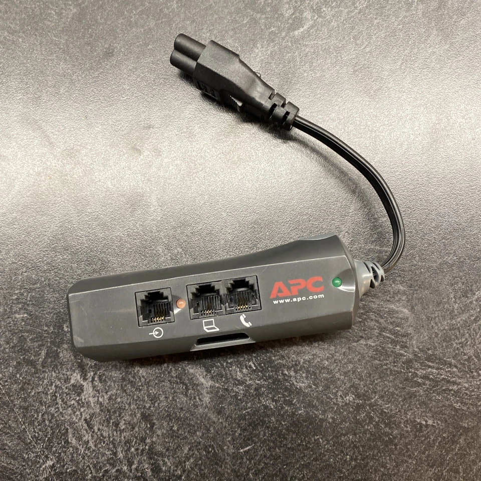 APC Notebook Laptop Power Surge Protector PNOTE PRO3 Mobile 3-Prong Phone Line   - Image 1 of 4
