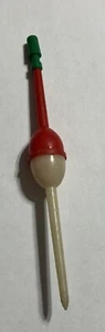 Vtg 6" Plastic Fishing Bobber, Red/White, Tackle Box Find - Bild 1 von 6