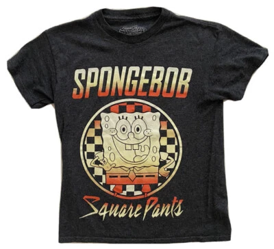 Camiseta SPUNGEBOB niños M(10/12) negra descolorida. IMAGEN GRANDE Foto 1 de 3