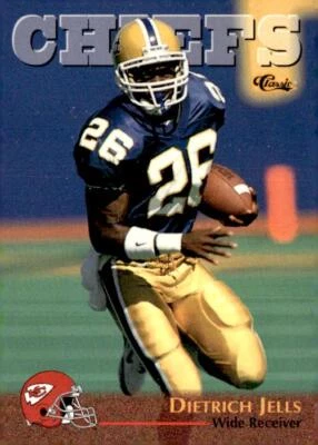1996 Classic NFL Rookies #28 Dietrich Jells - Image 1 of 2