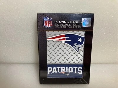 Baraja de 52 cartas de póker Black Jack NFL de los New England Patriots Foto 1 de 4