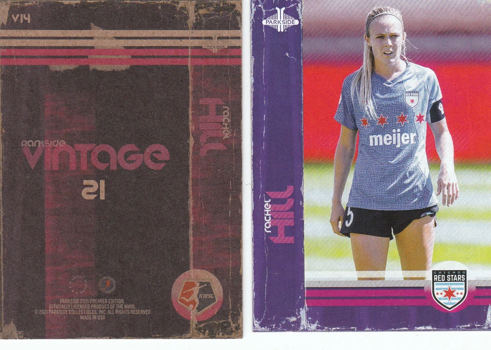 2021 Parkside Nwsl Premier Vintage #V14 RACHAEL HILL - RED STARS - Image 1 of 1