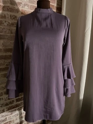 ¡Nuevo! Vestido Vaina Everly Pale Ciruela Manga Acampanada Ligero Suave Talla Pequeña Foto 1 de 4