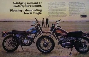 HARLEY-DAVIDSON SX-250 & SX-175 2 Page  Motorcycle Ad 1975 250 175 - Imagen 1 de 1