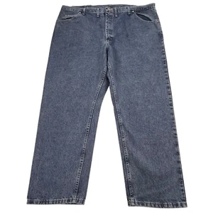 Wrangler Five Star Jeans Mens 46x30 Blue Premium Denim Straight Leg Relaxed Fit - Picture 1 of 4
