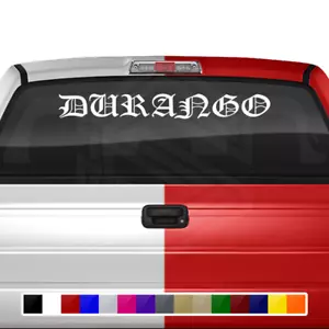 DURANGO DUR Mexico Decal Sticker Windshield Window Vinyl Banner Estado Troca - Bild 1 von 7
