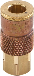 Milton (S-785) 1/4" FNPT Female T-Style Air Compressor Quick Connect Fitting Cou - Picture 1 of 12