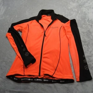 Canari Cycling Jacket Womens Small Orange Colorblock Snowflake Full Zip Fade - Picture 1 of 14