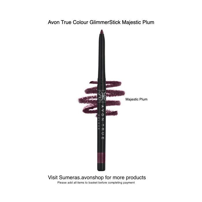 AVON True Colour GlimmerStick Eyeliner MajesticPlum ~ Lagerware - Portofrei