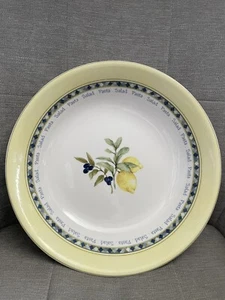 Carmina by Royal Doulton Pasta Salad Serving Bowl Lemons 34 cm - Picture 1 of 7