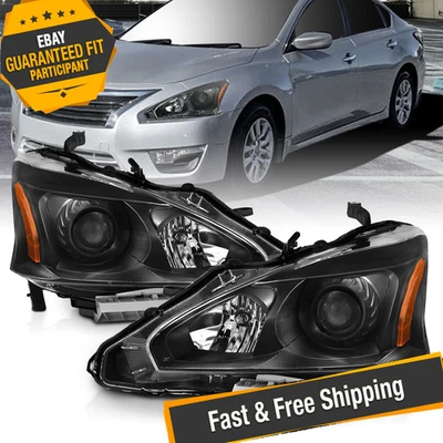 Anzo Black Projector Headlights for 2013-2015 Nissan Altima Foto 1 de 4