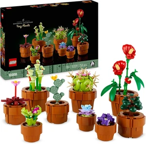 Botanicals Piantine - Set Di 9 Piante Con Fiori Artificiali in Vaso Da Interni I - Foto 1 di 12