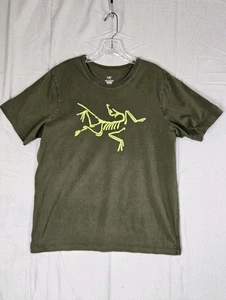 Arc’teryx Big Logo Skeletal TSHIRT Gr. Large Grün Kurzarm Streetwear - Bild 1 von 6