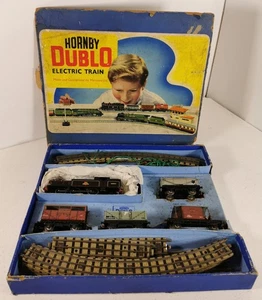Vintage 1950s Hornby Dublo 00 Gauge Electric Train Set Tank Loco 69567, Boxed - Bild 1 von 24