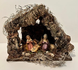 Belén Vintage Madera Creche Madera Rústica Hecho en Italia (Sin Caja) - Imagen 1 de 9