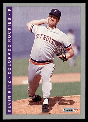 1993 Fleer Kevin Ritz Colorado Rockies #415 - Image 1 of 2