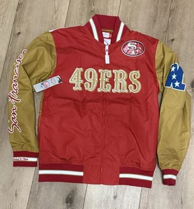 Mitchell And Ness San Francisco 49ers Jacket Size Medium Big Logo - Picture 1 of 11
