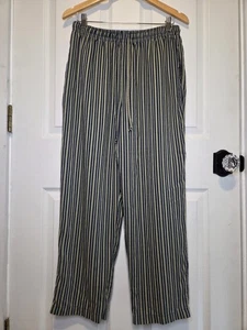 Vintage Sag Harbor Pull On Hose gestreift M zierlich fließend Kordelzug Strand Urlaub - Bild 1 von 8