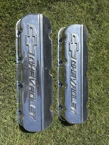 GM Performance Parts Aluminum Big Block Chevy Valve Covers 12070836 BBC 396 454 - Picture 1 of 13