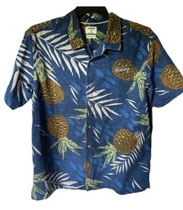 Hurley Men’s Size XL Classic Fit Seaward Hawaiian Button Down Pineapple Shirt - Picture 1 of 5
