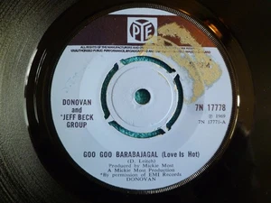 DONOVAN & JEFF BECK GROUP Goo Goo Barabajagal (Love Is Hot) 45 rpm PYE 1969 UK - Picture 1 of 1