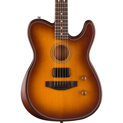 Fender Acoustasonic Standard Telecaster A/E 吉他实心云杉上衣,蜂蜜爆裂 — 第 1/3 张图片