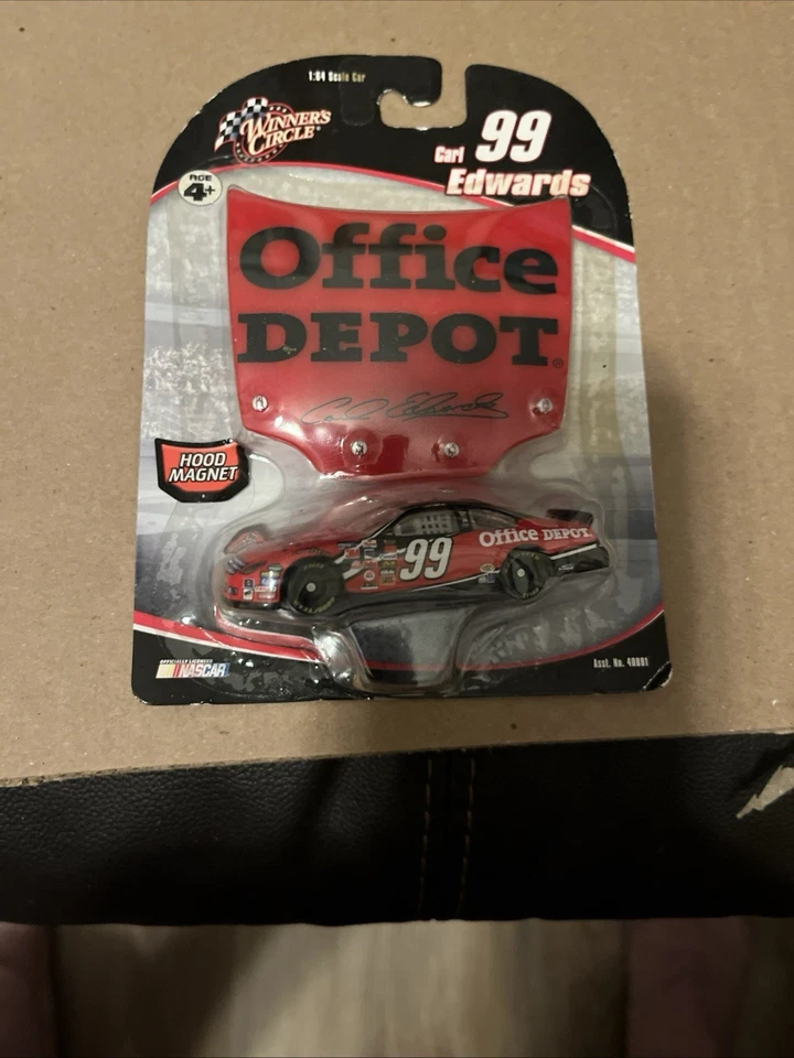 2006 WINNERS CIRCLE 1:64 DieCast CARL EDWARDS #99 "Office Depot / Hood Magnet" - Image 1 of 3
