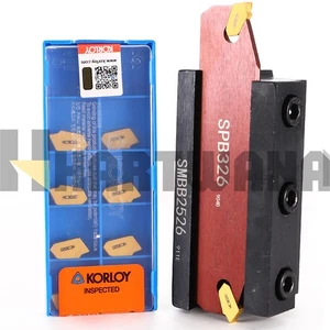 KORLOY Carbide Inserts SP300 Lathe Parting Tool Cut Off Holder SPB326 - Picture 1 of 6