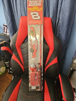 Dale Earnhardt JR. ZEBCO FISHING COMBO -Rod and Reel - w/Tackle Box! NASCAR NEW! - Image 1 of 4