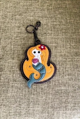 Chala Mística Sirena Llavero Monedero Bolso de Cuero Llavero Dije Nuevo Foto 1 de 4