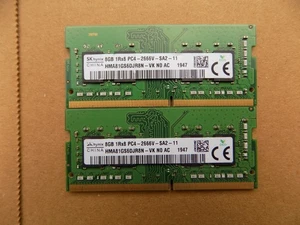 SK Hynix DDR4 16GB (2x 8GB) 1Rx8 -HMA81GS6DJR8N 2666MHz Laptop Memory - Picture 1 of 2