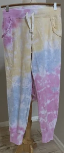 NWT Generation Love Katie Ruffle Tie-Dye Sweatpants Size M - Picture 1 of 3