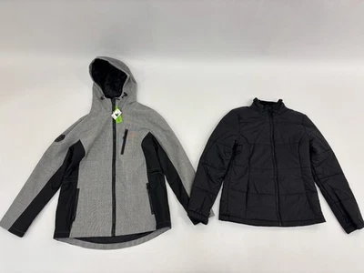 Free Country 3-in-1 Systems Womens Jacket Gray Black Insulated Full Zip Sz S NWT - Image 1 of 4