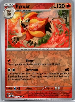 Pyroar, SV02: Paldea Evolved, 032/193, Uncommon - Image 1 of 2