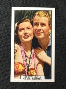 1935 Gallaher Film Partners #3 Steffi Duna / Regis Toomey Red Morning Excellent - Picture 1 of 2