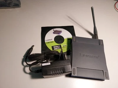 vintage router, Linksys Cisco Wireless-G Ethernet Bridge, WET54G   [D5] - Image 1 of 4