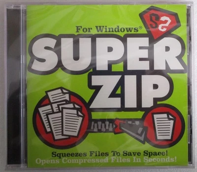 Software PC Super Zip vintage for Windows 95 NEW SEALED Jewel - Image 1 of 2
