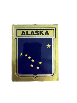 Vintage Alaska Car Decal State Flag Travel Sticker - Image 1 of 2