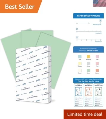 Hammermill Green Printer Paper 20lb, 11x17 Inch, Eco-Friendly & Jam-Free - Image 1 of 4