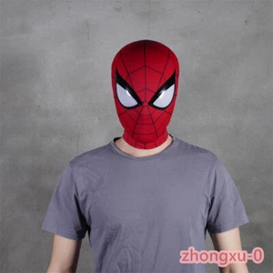 Handmade Spider man Mask Helmet Cosplay 3D Mask Costume Halloween Full Face Mask - Picture 1 of 30