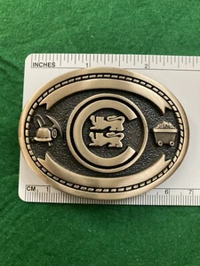 Mining Miners Co massives Messing Vintage 1981 Gürtelschnalle von OCTanner Salt Lake City - Bild 1 von 4