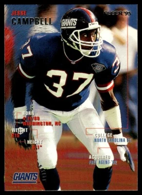 1995 Fleer #277 Jesse Campbell New York Giants - Image 1 of 2