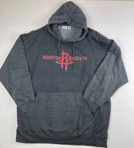 Houston Rockets Majestic Pullover Hoodie Jacket Size 3XT Gray Cover