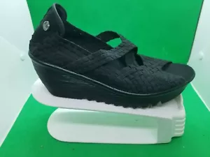 BERNIE MEV LILIA NEGRA SANDALIA MARY JANE ZAPATOS DE MUJER TALLA 40 EE. UU. 9-9.5 - Imagen 1 de 12