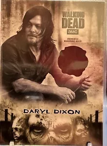 🔥💩 2018 walking dead “DERYL DIXON” relic Card #R-DD DARYL kicks A•s 🔥 - Picture 1 of 2