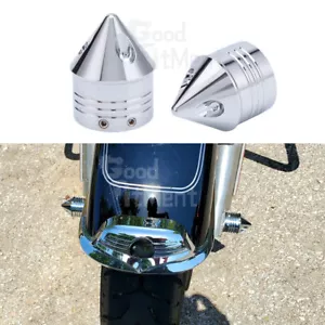 Front Axle Cap Nut Cover CNC Thick Cut For 08-16 Harley Sportster Iron 1200 883 - Picture 1 of 12
