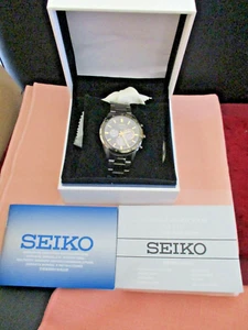 Men's Seiko Limited Edition Solar Watch V175-0DL0 - Picture 1 of 11