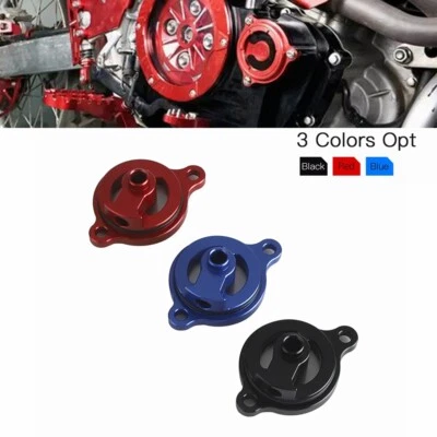 Tapa de la cubierta del filtro de aceite del motor para Honda CRF450X CRF450RX CRF450RWE CRF250R 2017-23 Foto 1 de 4