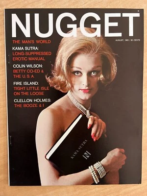 NUGGET THE MAN'S WORLD Magazine August 1962 Vol. 7 #4 PINUP HIGH GRADE FILE COPY - Image 1 of 4